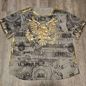 Switch Men's Short Sleeve "Money" Eagle Graphic T-Shirt Size 3XL 100% Cotton